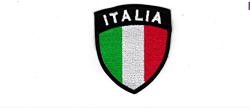  MAREL Patch Scudetto Italia Stile Aeronautica 6 x 7 cm Toppa Ricamata Replica -519