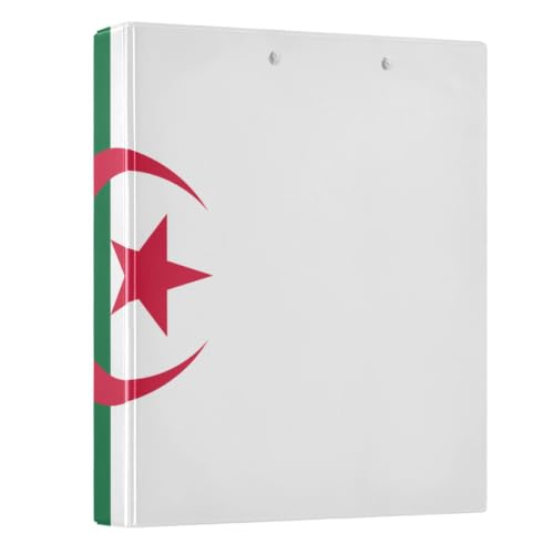 Classeur à anneaux 3,8 cm porte-bloc rigide drapeau Algérie pour classement Peystean