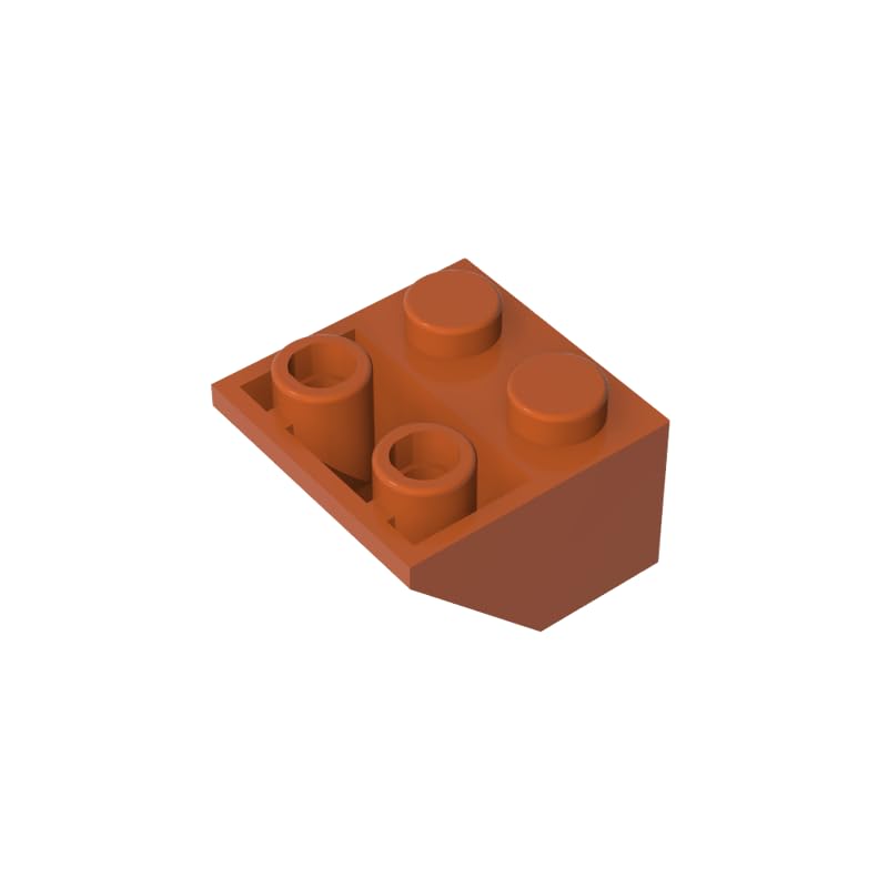 Gobricks 3660 Slope Brick 2x2 45° Inverted Slope 50 Pieces GDS-599 Compatible with Lego Building Blocks Color:Dark Orange