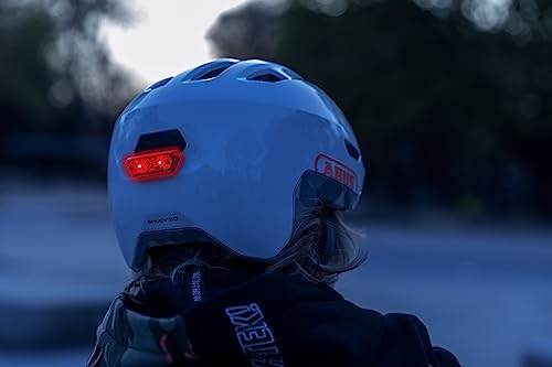 ABUS Helmlicht für Smiley 3.0 und Skurb Kid – LED-Rückleuchte für Kinderhelme mit Batterien – Fahrradhelm-Zubehör – Ansicht 2