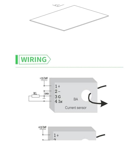 Transformador de corriente analógico BA20-AI/VT sensor de medición con salida CC 0-5 V 8