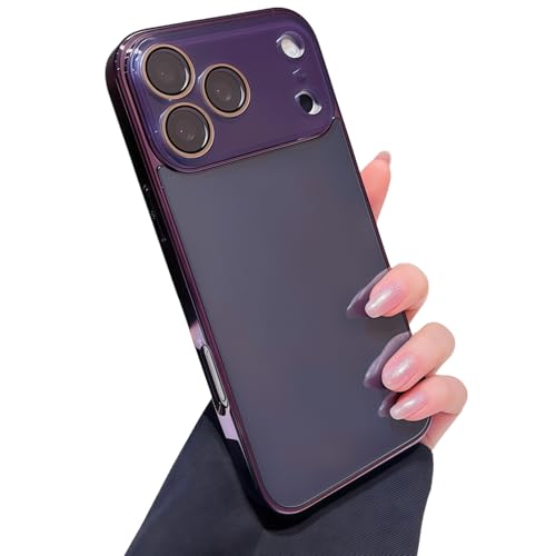 Coque iPhone 17 Pro Max violette design brillant chic pour femmes