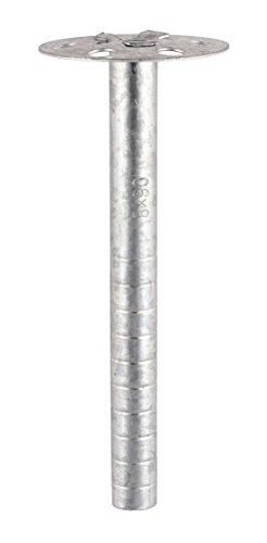 TIMCO BZP Metal Insulation Fixing Screw - M8 x 140 - Zinc - Bag of 100, Silver