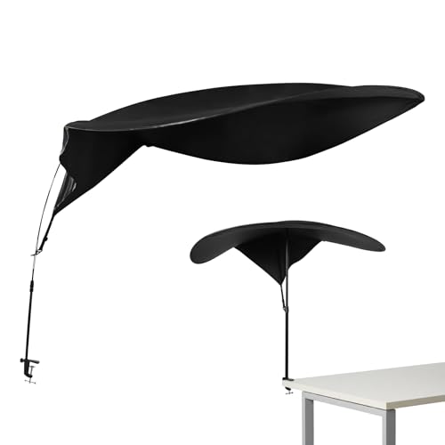 Nkmifeg Protector solar de escritorio de oficina,Gran cubierta de oficina para privacidad | Toldo de escritorio para bloquear la luz | Para empleados profesionales de TI personal contable estudiantes