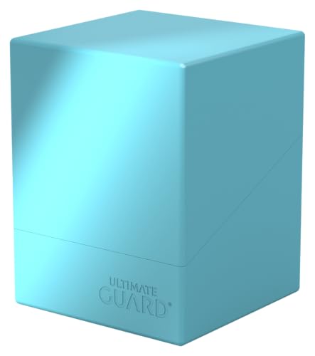 Ultimate Guard Boulder Solid 100+, Deck Case for 100 Double-Sleeved TCG Cards, Turquoise, Secure & Durable Storage for Trading Card Games, No Transparency