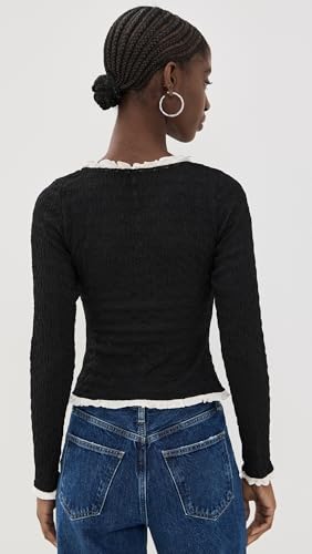 Free People Womens Blackbird Cardi Black X-Large3