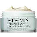 ELEMIS Pro-Collagen Marine Cream with SPF 30, 3-in-1 Smoothing Face Moisturiser with Chlorella, Ginkgo Biloba & Padina Pavonica, Ultra-Light Gel Day Cream to Firm & Tone, Anti-Wrinkle, 50ml