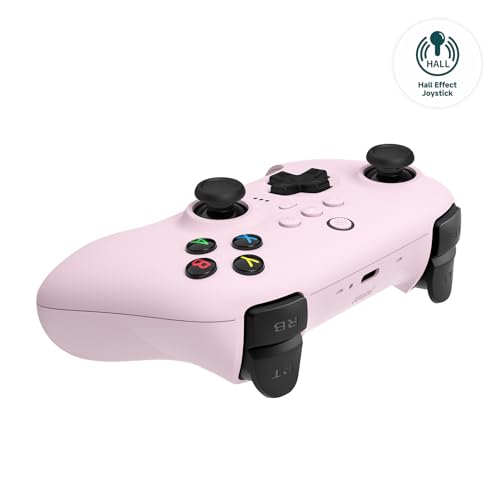 Image of 8Bitdo Ultimate 2.4G Wireless Controller, Hall Effect Joystick Update, Gaming Controller with Charging Dock for PC, Android, Steam Deck & Apple (Pastel Pink)