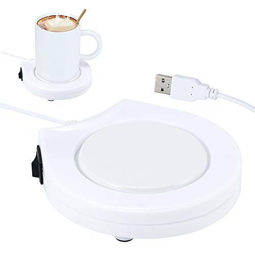 SOOTOP Placa Caliente Usb Calentador de Tazas Placa Calefactora Calefacción Eléctrica Posavasos de Aislamiento Uso de Escritorio Placa Calentadora Placa Calentadora de Tazas de