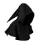 Short Cape-black