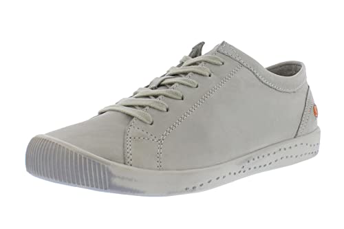 Softinos Damen Sneakers, Frauen,Low-Top Sneaker,lose Einlage,Sportschuhe,Freizeitschuhe,Turnschuhe,Laufschuhe,Freizeit,Grau (Light Grey),39 EU / 6 UK