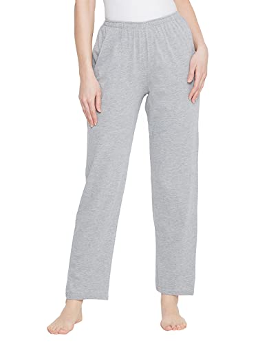 Image of Clovia Women's Cotton Rich Pyjama (LB0173P01 Grey L)