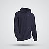 Mellor Design Unisex Pullover Hoodie – Classic Fit Hooded Sweatshirt for Men & Women – Casual Plain Hooded Top, Navy, XXL #2