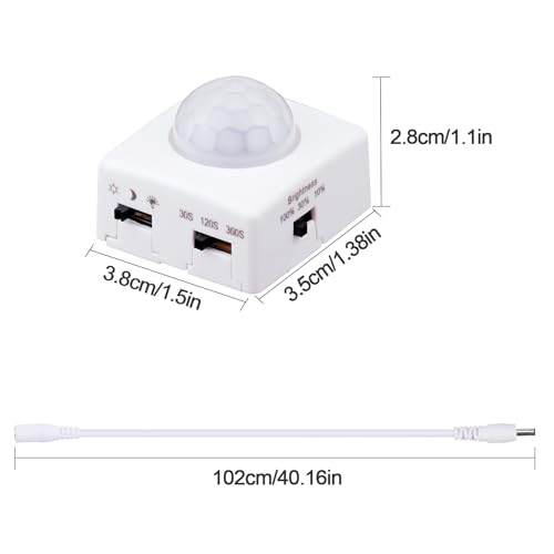 GOMING Tira LED COB 5M Blanco Natural 4000K con Sensor Movimiento miniatura 5