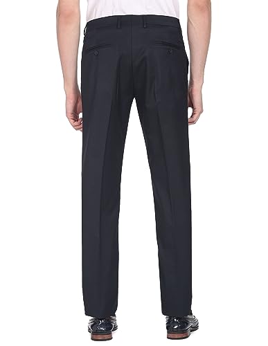 Image of Arrow Men Mid Rise Tailored Formal Trouser