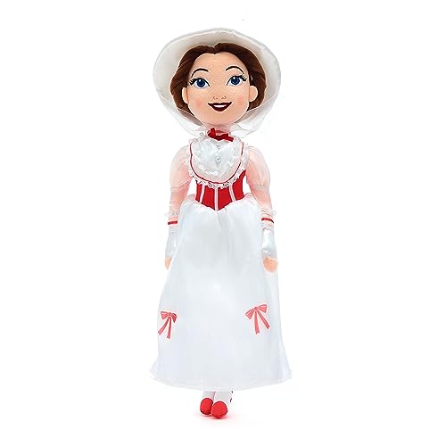 Disney Store Oficial Muñeca de Peluche Mary Poppins, 45 cm, Figura de Personaje con Detalles Bordados, Apto Desde el Nacimiento