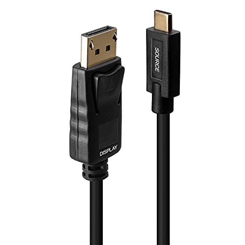 LINDY USB Type C to DP 4K60 Adapter Cable with HDR, 5 m, Black, 5m - Image 2
