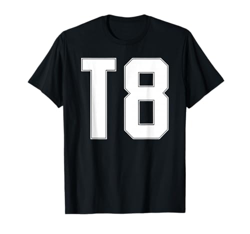 Jersey Style of T 8 Text T-Shirt