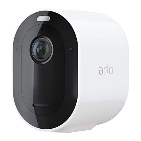 Arlo Pro4 Wireless Home CCTV Video Security Camera, 6-Month Battery, Colour Night Vision, 2K, 2 Way Audio, Built-in Siren, No Hub Needed, 90-Day Free Trial of Arlo Secure Plan, White Cover
