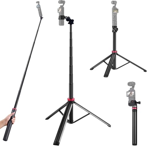 Perche à selfie pour DJI Osmo Pocket 3 extensible jusqu'à 203 cm pour des angles uniques