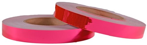 Decorative Mirror Surface Metallic Tape - Fluorescent Pink (3/4-inch x 150 ft) by Hoopologie