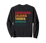 Couscous Marokkanisches kultiges Essen Marokko Berühmtes Gericht Foodie Sweatshirt