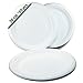 50 platos desechables de caña de azúcar redondos de 26 cm blancos. En 2 paquetes de 25 platos papel desechables extrafuertes, Para camping, picnic, fiestas, barbacoas, cumpleaños.