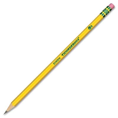 Image of Ticonderoga Wood-Cased Pencils, Unsharpened, 2 HB Soft, Yellow, 24 Count