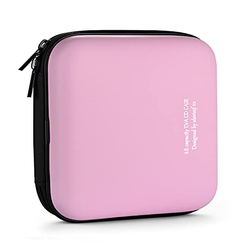 undefined LIOVODE 48枚収納 CDケースポータブルEVA blu-ray ディスク収納ケース 大容量 DVD/VCD 収納 (48枚, ピンク48) の商品画像 4