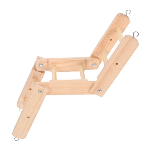 BESPORTBLE Foldable Parrot Ladder Solid Climbing for Beak Claw Grinding for Macaws Small Birds Promotes Exercise Entertainment Bird Cages