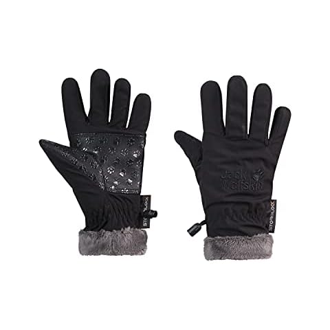 Jack Wolfskin Kinder Winddichte Softshellhandschuhe, Schwarz, 116 Cover