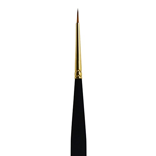 Image of Princeton Mini-Detailer Round Brush, Synthetic, Short Handle, Size 3 /0 inch, 1 Count