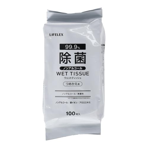 コーナン オリジナル LIFELEX ウエットティッシュノンアルコール詰替用 100枚入 AW15-5079