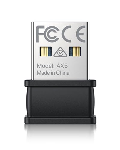 BrosTrend AX300 Nano USB WiFi 6 Adapter, USB WiFi Adapter for Desktop PC Laptop, Portable Wireless Network Dongle, 2.4GHz 286Mbps Wi-Fi Dongle for Windows 11/10/7, Wi-Fi 6 Stick Easy Setup NOT for Mac