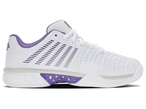 K-Swiss Damen Express Light 3 Tennis Shoe, White/Purple Haze/Lunar Rock, 38 EU