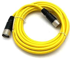 TURCK CSM CKM 19-19-6 (U4703-62), 19 PIN, 19 WIRE, 6 METER LENGTH, CORDSET, DC COLOR CODE, FEMALE THREADS, M23 MULTIFAST, MOLDED PLUG BODY, NICKEL PLATED BRASS COUPLING, PVC JACKET, STANDARD WIRING, S