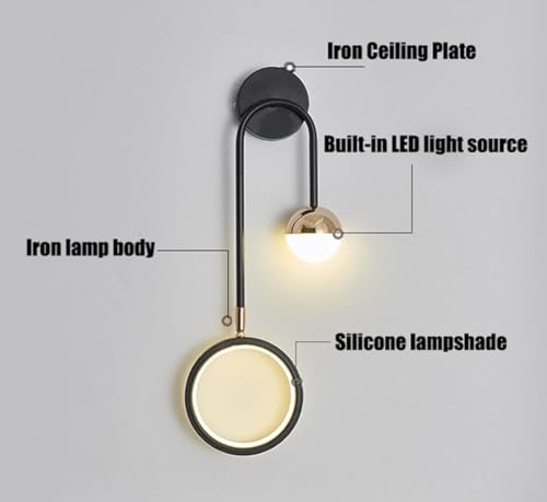 Image of 12 Watt Led Wall Light and Wall scones wall lamp for- Home, Kitchen, Bedside, Bedroom, Living Room, Office, Indoor, Bedside, Mirror Side, Diwali Lighting (Dual Head Wall LAmp)
