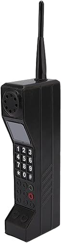 TOTITOM Retro Brick Cell Phone Ornament, 80s 90s Phone Prop, Vintage Cellular Phone Model, Old Fashioned Cell Phone Template for Family Decoration Simulation Photographic Ornaments (Black)