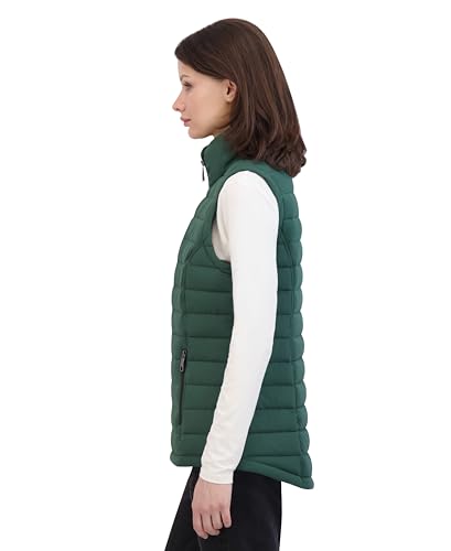 Image of Nautica Women's Stretch Puffer Vest - Water-resistant Transitional Outerwear Layer With Detachable Hood