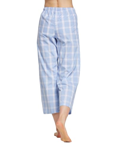 Image of CYZ Comfortable Cotton Capri Woven Pajamas for Women, Casual Capris for Women, Perfect for Daily Wear and Sleepwear