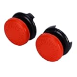 2Pcs Thumbstick, 4 Colors Available Silicone Accessories Replacement Thumb Grips Stick Joystick Controller Gamepad Key for Game Joystick (red)