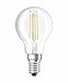 Price comparison product image Neolux Clear Warm Filament Style Classic Mini Ball Shape LED Lamp with Screw Base, Glass/White, E14, 4 W, 2700 k