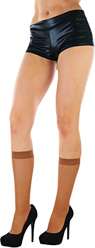 Image of ToBeInStyle Women's Pack Of 6 Pairs Sheer Knee-Hi Nylon Solid Socks