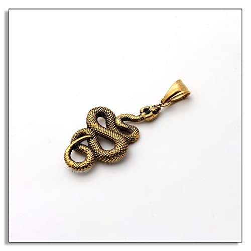 Punk Jewelry Animal Snake Pendant Cool Necklace4