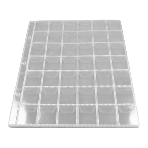 Herramienta esencial para coleccionistas, juego de 10 hojas, cada una con 42 soportes para monedas de bolsillo