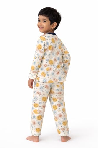 Image of 3BROS BodySuit /Dress for Boys /Girls Full Pajama & Casual Full Sleeves Night Suit Top Combo Kids Set