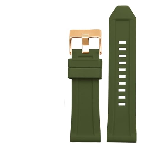 FYXT �f�B�[�[���ƌ݊����̂���V���R�[���S���u���X���b�g���v�o���h24mm 26mm 28mm DZ4496 DZ4427 DZ4487 DZ4323 DZ4318 DZ4305�����Y�̓X�g���b�v�����܂�(Green rose buckle,28mm)