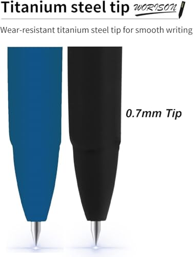 Image of worison Baoke 0.7mm 6pcs Blue and Black Gel pen Ink Roller Ball Pen