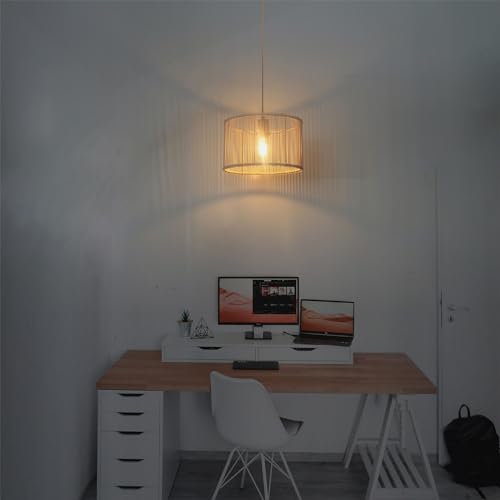 Osasy OSBS23-LS30C(USA) Bamboo Lampshades Medium Rattan Lamp Shade,Drum,Boho Lamp Shades thumb #6