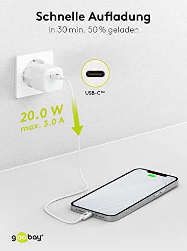 Chargeur rapide 20W USB-C Power Delivery Goobay Nano compact - 5